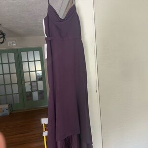Azazie Deep Purple Wedding Dress